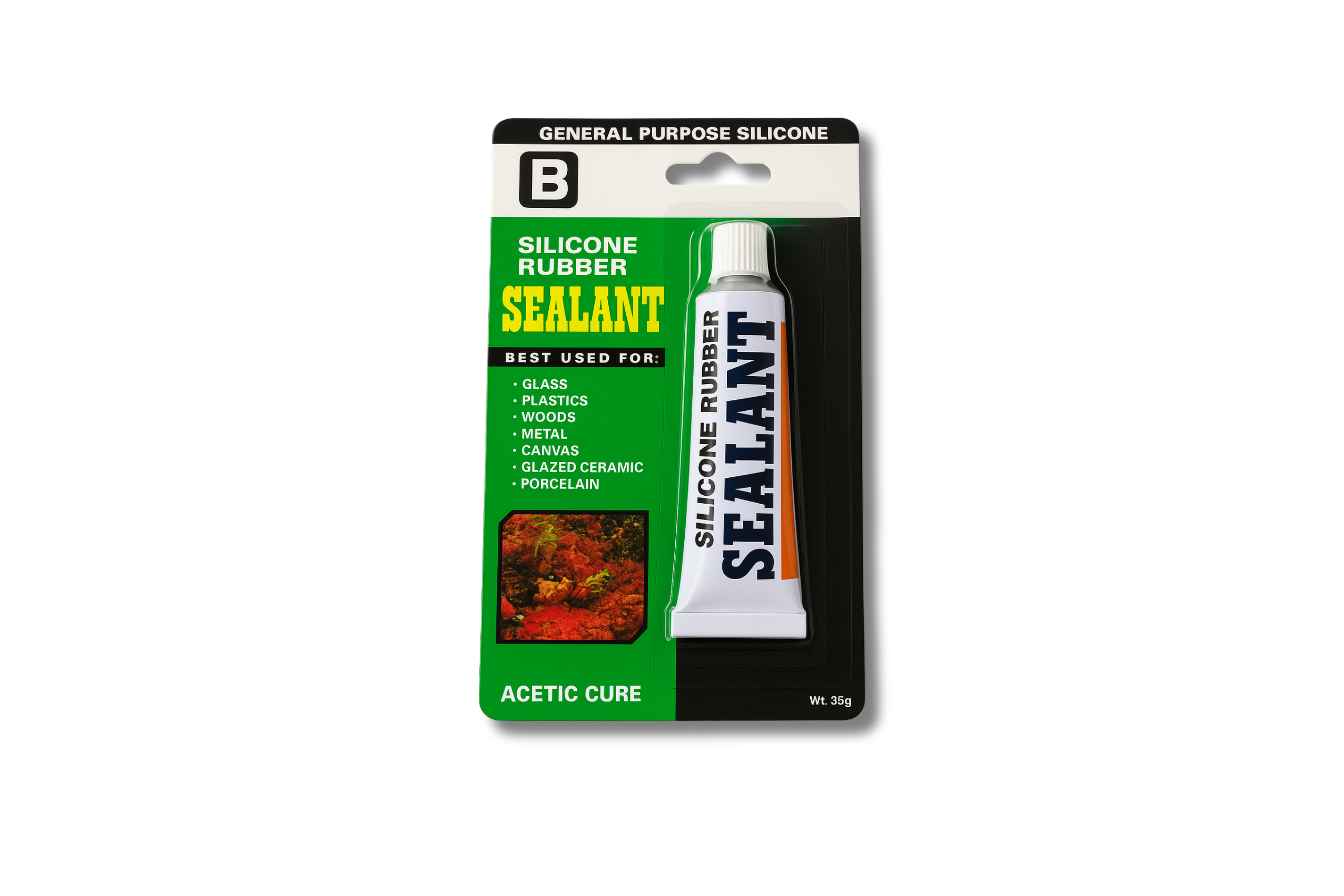 Sealant Tube - Varian 35gr & 85gr, Warna Hitam Clear Merah
